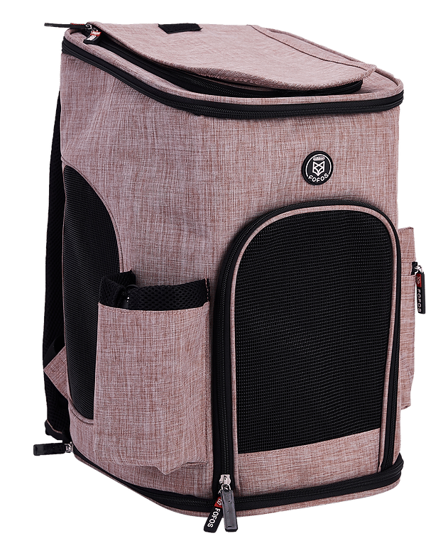 פופוס תיק נשיאת גב לחיות מחמד ורוד