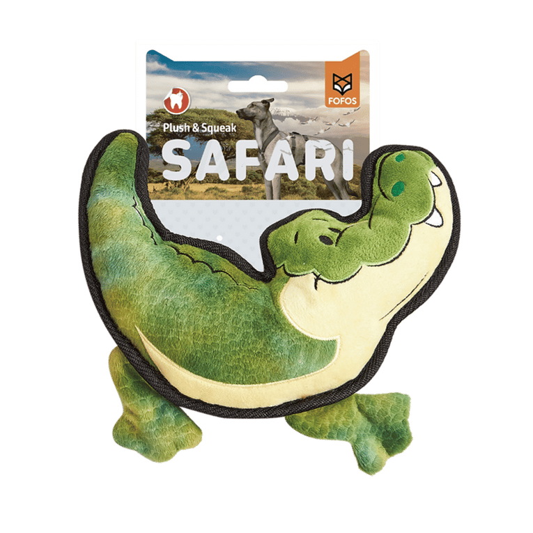 פופוס צעצוע ספארי תנין פרווה מצפצף