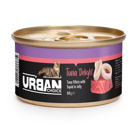 שימור אורבן פילה טונה ודיונון 85 גרם