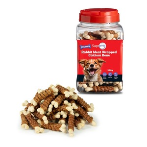 סופרים עצם סידן מצופה בשר ארנב 500 גרם