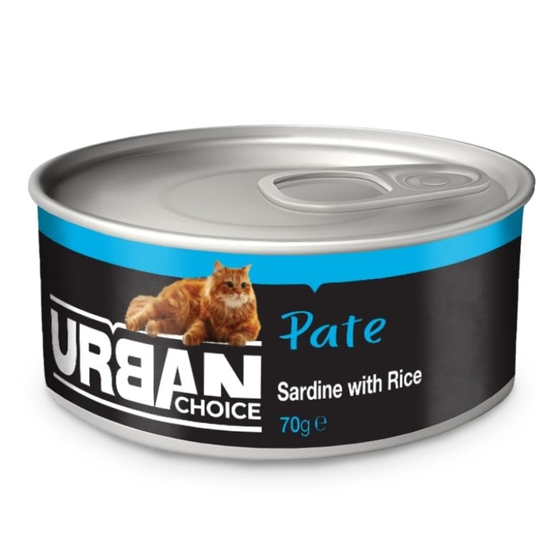 אורבן שימור פטה סרדינים עם אורז 70 גרם