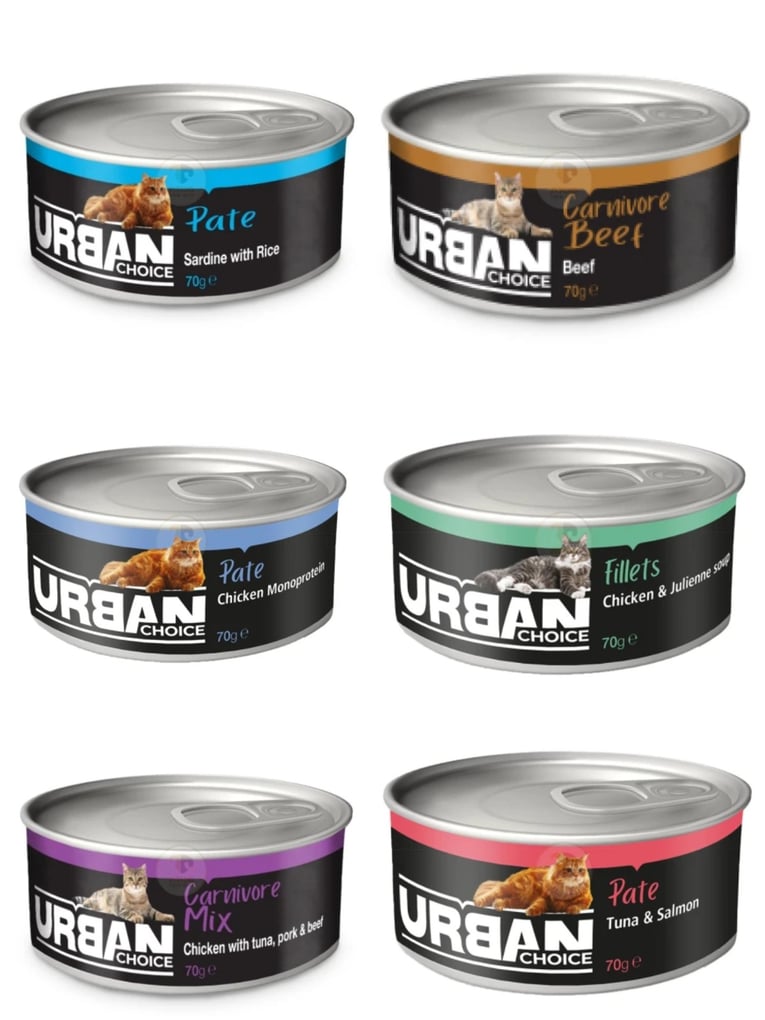 מיקס 10 שימורי אורבן קרניבור במגוון טעמים 85 גרם