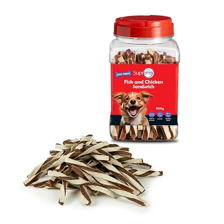 סופרים סנדוויץ דג ועוף 500 גרם