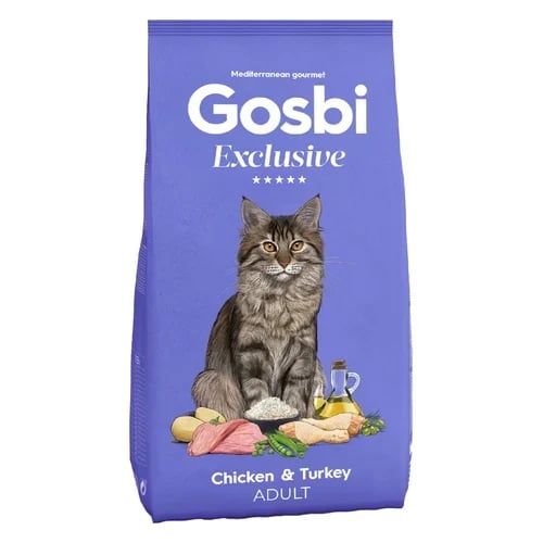 גוסבי חתול אקסלוסיב בוגר עוף והודו 6 ק"ג
