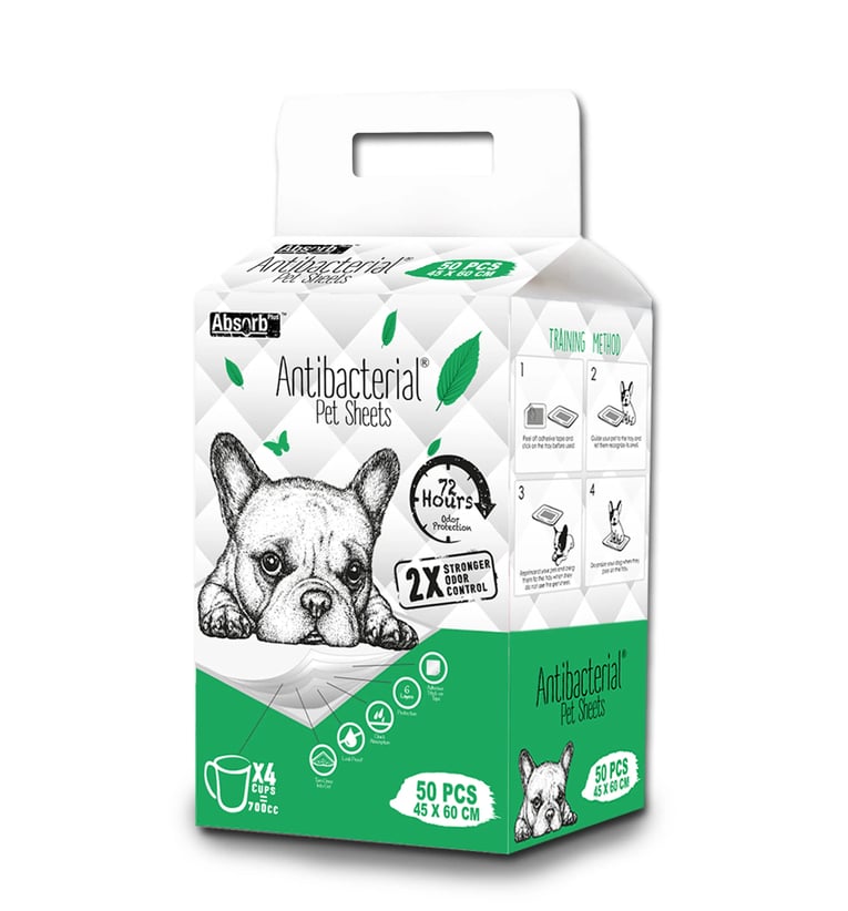 אבסורב פדים אנטיבקטריאלים 50 יח' - Absorb Pads