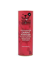 ווגס אנד וויגלס אבקה לנטרול ריחות מריפודים ושטיחים בניחוח תות 567 גרם