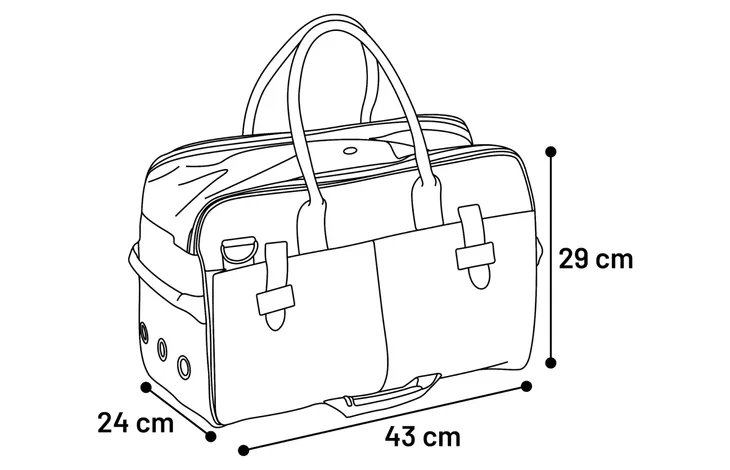 תיק נשיאה טפלון שחור