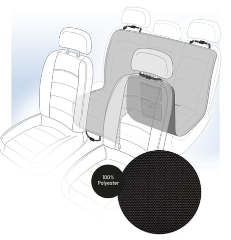 כיסוי למושב רכב אחורי עם רוכסן פלמינגו