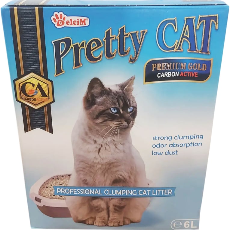 פריטי קט חול מתגבש אקטיב קרבון 6 ליטר