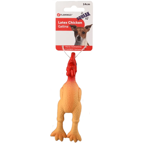 תרנגולת לטקס קטנטנה פלמינגו 14 ס"מ