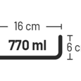 קערה קרמית קירה 770 מ"ל