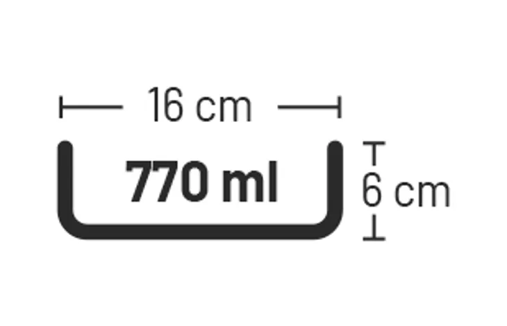 קערה קרמית קירה 770 מ"ל
