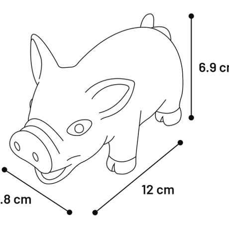 חזיר לטקס ורוד קטן פיונה פלמינגו