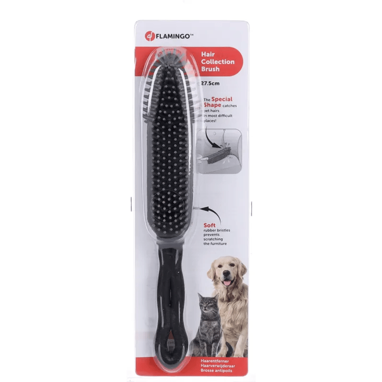 מברשת לניקוי שיער אפורה