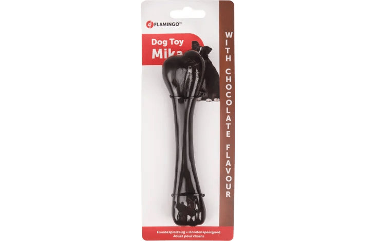 עצם גומי בטעם שוקולד במגוון גדלים