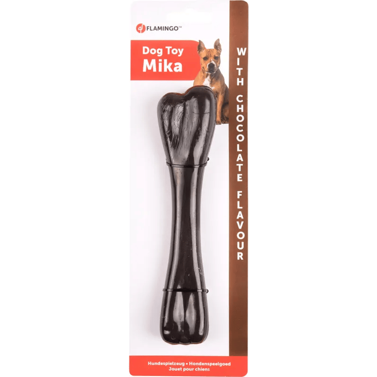 עצם גומי בטעם שוקולד במגוון גדלים