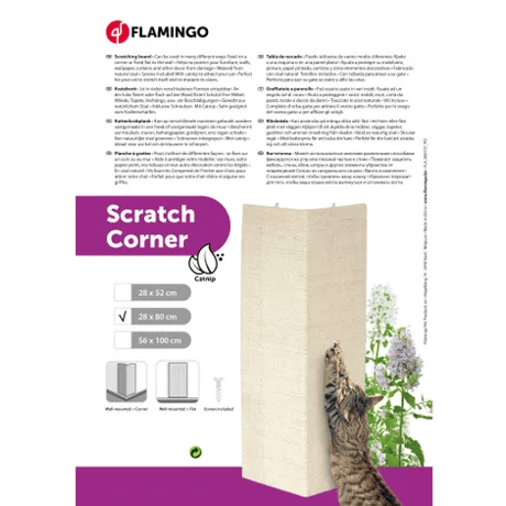 משטח גירוד פינתי מסיסל פלמינגו 80*28 ס"מ