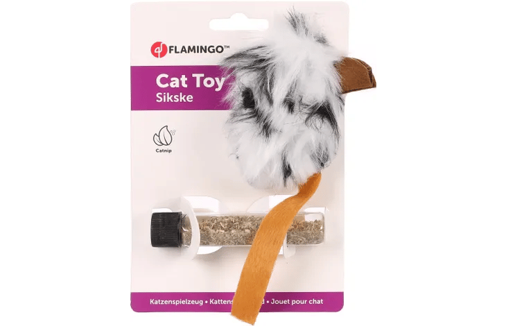 צעצוע סיסקה לחתול עכבר עם מבחנת קטניפ