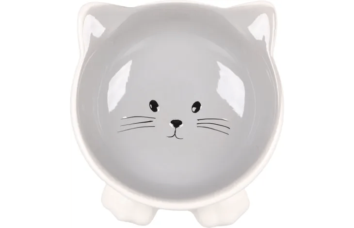 קערה קרמית פוזי אפורה 125 מ"ל