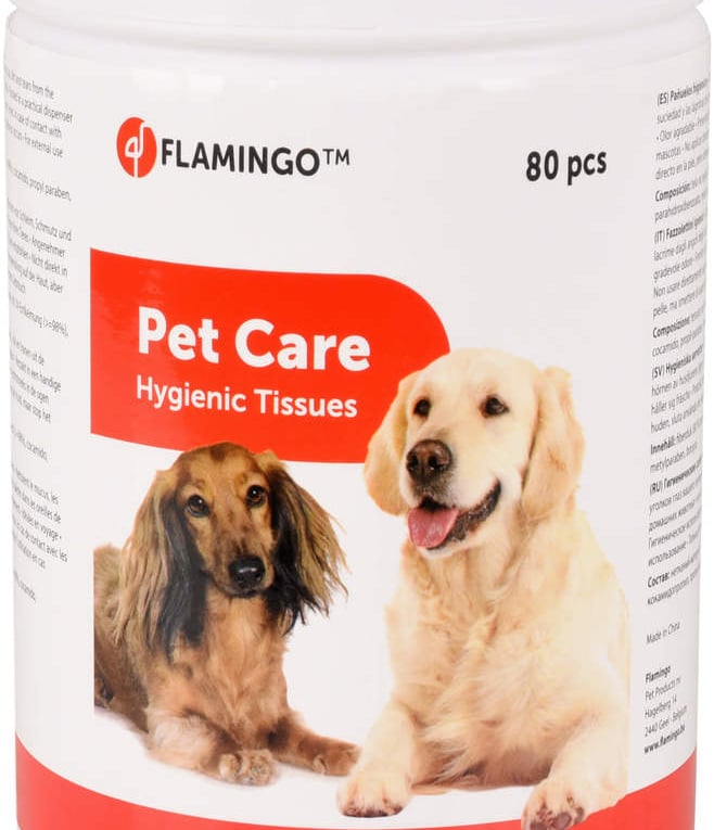 מגבונים לניקוי כלב וחתול 80 יחידות