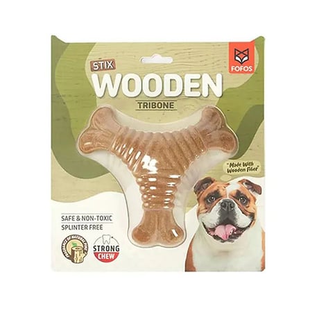 פופוס סטיקס צעצוע עץ בצורת משולש לכלבים