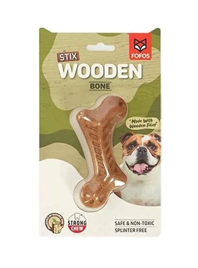 פופוס סטיקס צעצוע עץ בצורת עצם לכלבים