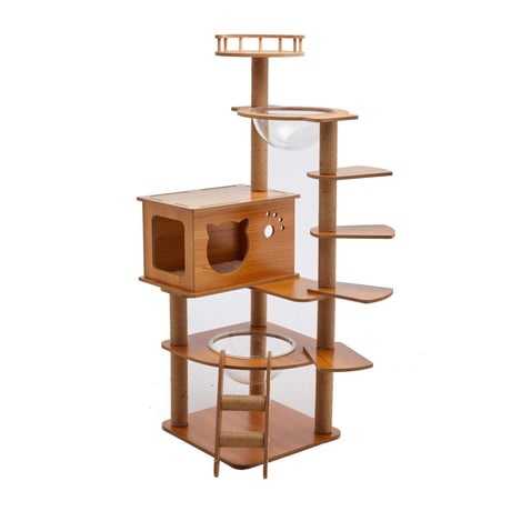 מתקן גירוד מדרגות לוליאניות עץ 144 ס"מ