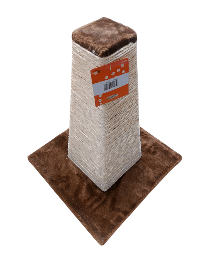 קונוס גירוד מרובע לחתולים בצבע חום