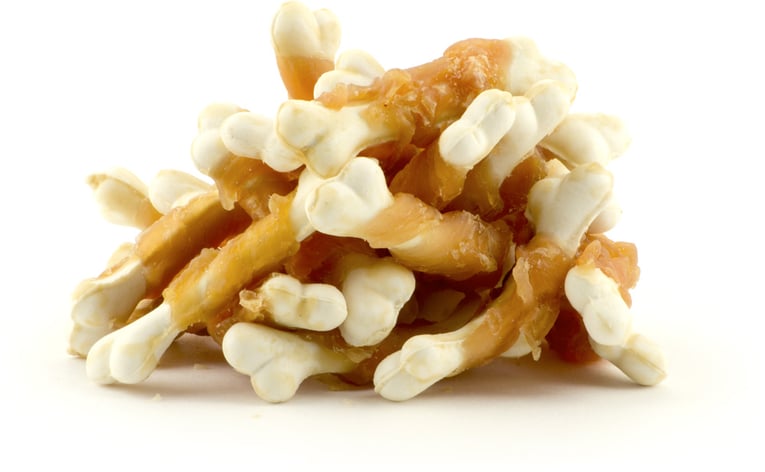 חטיף דוג פסט מיני עצם קלציום עוף 55 גרם - Dog Fest calcium bones