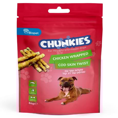 צ'אנקיז חטיף דג קוד 80 גרם