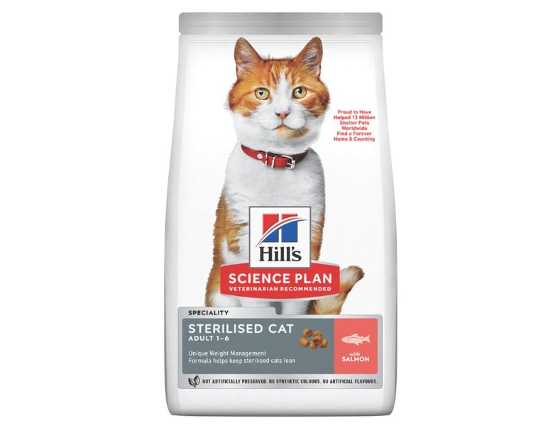 הילס סיינס פלאן חתול בוגר סטרלייז סלמון 3 ק"ג