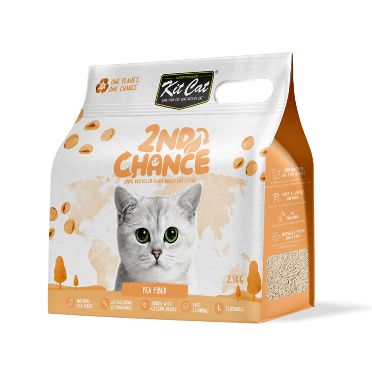 קיט קט חול אקולוגי מתגבש צמחי מסיבי אפונה 7 ליטר