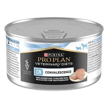 פרו פלאן CN Convalescence VETERINARY DIETS שימורי מזון מלא ייעודי לכלבים וחתולים לתמיכה תזונתית בעת מחלות קשות, החלמה ושיקום 195 גרם