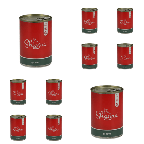 שימורי שונרא חתול עוף