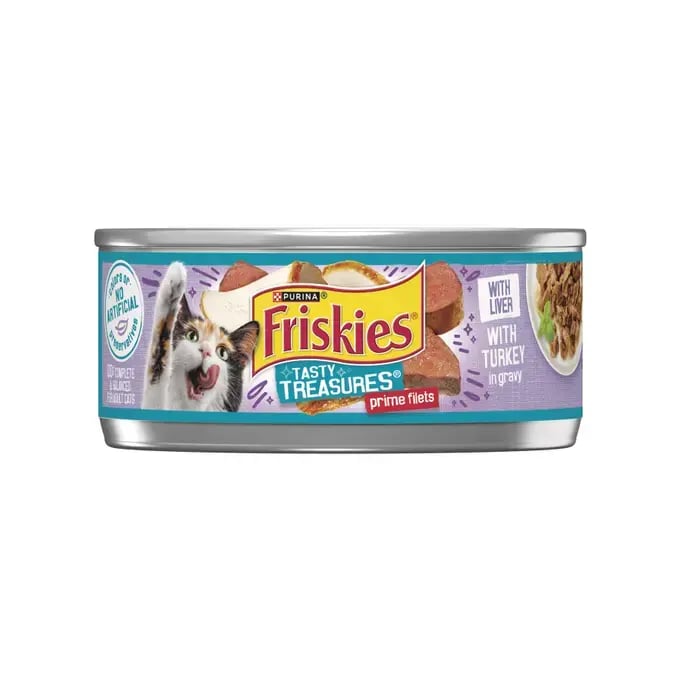 פריסקיז טייסטי הודו וכבד - Friskies Tasty treasures turkey and liver