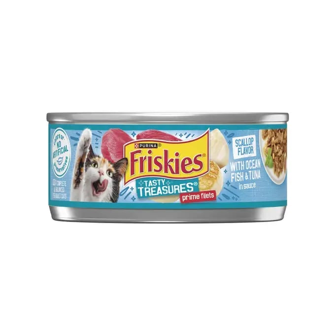 פריסקיז טייסטי דג אוקיינוס וטונה - Friskies TastyTreasures ocean fish and tuna