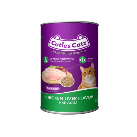 שימורי קיוטיז CUTIEZ כבד עוף 400 גרם