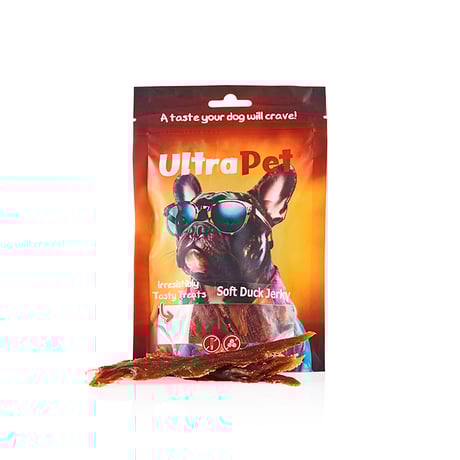 חטיף לכלב אולטרה פט חזה ברווז 80 גרם