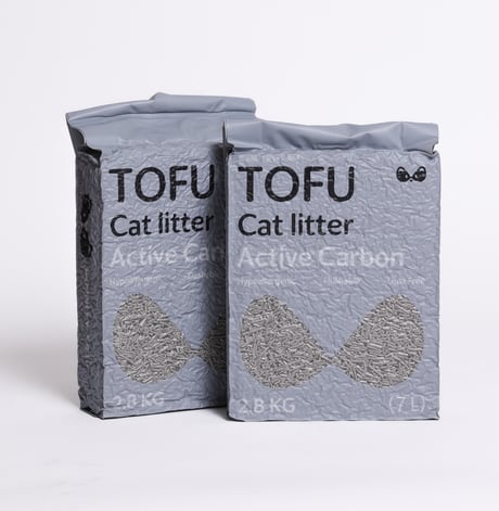 חול טופו אינפיניטי עם פחם פעיל 7 ליטר (2.8 ק"ג) - Infinity Pets Tofu Active Carbon