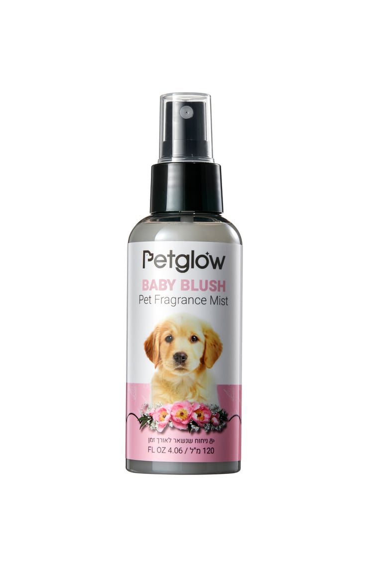 PetGlow פט גלואו ספריי 2ב-1 מבשם ומחליק BABY BLUSH