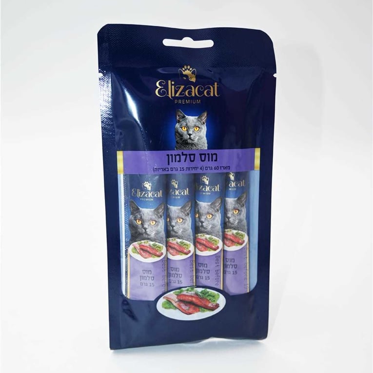 שלוקים אליזקט מוס - סלמון 60 גרם