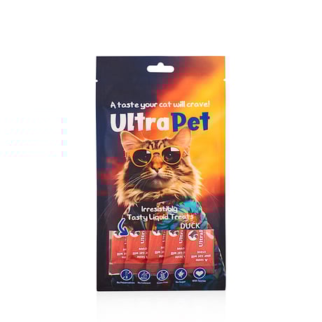 אולטרה פט חטיף נוזלי לחתול ברווז 60 גרם