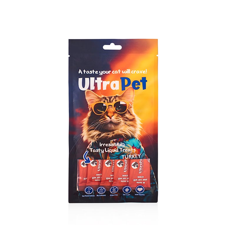 אולטרה פט חטיף נוזלי לחתול הודו 60 גרם