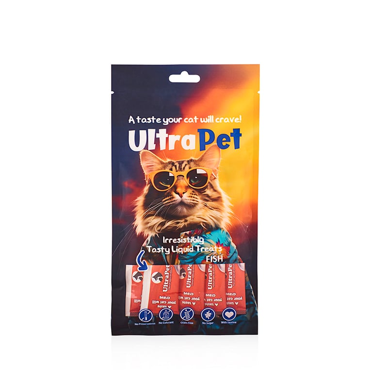 אולטרה פט חטיף נוזלי לחתול דגים 60 גרם