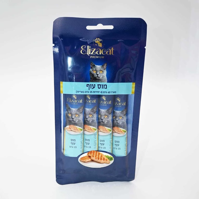 שלוקים אליזקט מוס - עוף 60 גרם