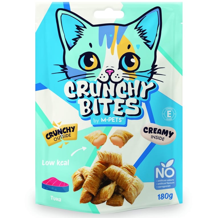 חטיף חתולים קראנצ'י בטעם טונה 180 גרם