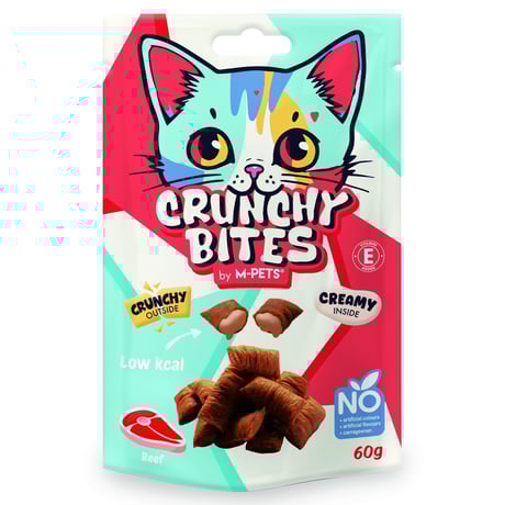 חטיף חתולים קראנצ'י בטעם בקר 60 גרם