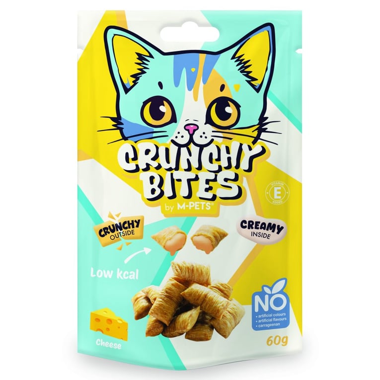 חטיף חתולים קראנצ'י בטעם גבינה 60 גרם