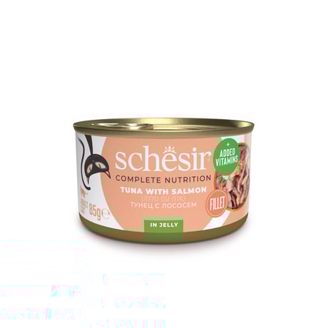 שזיר שימור מלא טונה עם סלמון בג'לי 85 גרם