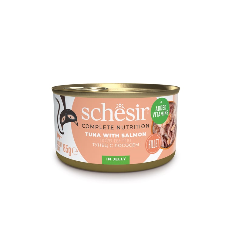 שזיר שימור מלא טונה עם סלמון בג'לי 85 גרם